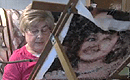 Вышитые крестом портреты жительницы Ньюпорта