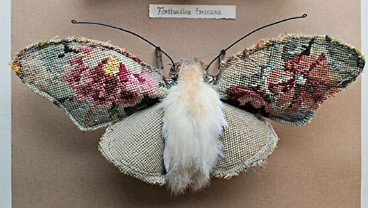 бабочка с вышивкой